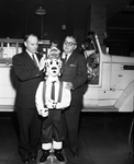 John S. Purcell Presents Sparky to Fort Worth to Fort Worth Fire Chief, Paul Fontaine