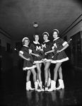 W. P. McLean Junior High School. Majorettes. Nancy Brown, Pam Twyman, Sherry Hovend, and Penny Locke