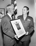 Marine Award Presented to Dr. W. J. Danforth By Marine Colonel W. H. Stephens