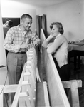 Dick and Alice Johnson Building a Glider