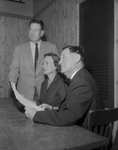 Tom B. Saunders, Mrs. Joe Drommond and F. M. Dougherty