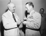 Amon G. Carter, left, and General Roger M. Ramey