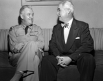 Major General A. D. Bruce and Marshall H. Kennedy during inspection tour