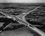 Air view of State Highway 121 to Grapevine and State Highway 183 to Dallas by Key Herbert
