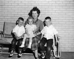 Mrs. M. O. Lewis with her three children