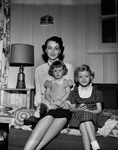 Mrs. Robert W. Maxwell And Her Children Christy and Margie
