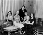 1950 Debutantes At Party