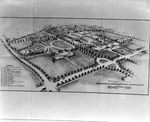 Architecture drawing of Exposition and stock show grounds