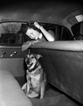 Mrs. LaVerne Mattson with police dog