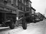 Ice and Snow Scenes: City Snow Plow on Houston Street