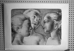 "Heads of Three Girls" by Hans Erni