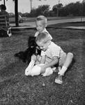 Pet Show. Children's Museum. Terry and Branham Small with pets