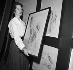 Maria Naylor with painting