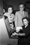 Mrs. Mabel Fischer with Mrs. Sarah Blum and Clyde Bullion