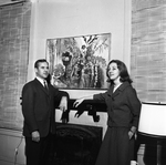 Mr. George Grammer and Mrs. George Grammer with Painting