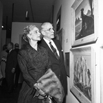 Mr. Joe A. Clarke and Mrs. Joe A. Clarke at Lea Exhibition