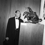 Rene d'Harnoncourt with Statue