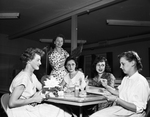 Mrs. O. O. Schurter, Mrs. James I. Hill, Mrs. James N. Ray, Mrs. James A. Ford, and Mrs. Lawrence E. Creger.