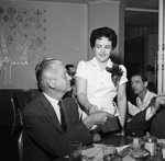 Alton Alexander Takes Coffee Break, Served by Mrs. Vicki Heath