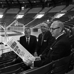 Buster Brannon With L. R. Meyer and Reverend Maggart Howell