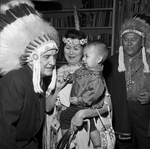 A. B. Canning, Mrs. Vance Tahmahkera and Benny Tahmahkera Jr.