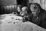 Quilters: Mrs. Elena Zepada, Mrs. Petra Lopez, and Mrs. Gila Burciaga