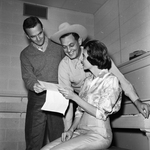 Junior Woman's Club; Robert A. Massey, center with Mrs. Donald L. Stephens and James A. McMullen III