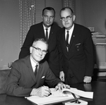 Mayor Pro-Tem Willard Barr with Jim McGahan and Tom Luttrell