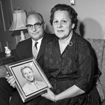 Mr. and Mrs. Arnold H. Bean, parents of Alan Bean, Astronaut
