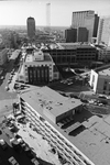 Fort Worth; Downtown; Construction; showing; Downtowner Motor Inn, City Hall; Federal Center