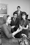 Alma Lopez, and Luis Galeana, of Mexico, with Martha Taylor, and Mike Sortore