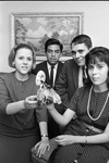 Alma Lopez, and Luis Galeana, of Mexico, with Martha Taylor, and Mike Sortore