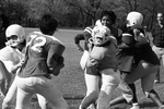 Tarrant County Youth Council; football game Westside "Saints" vs. Eastside "Bunnies"
