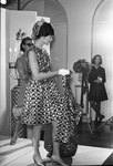 Fashion collection by Pauline Trigere; Brown and Silver by Jarrold Cabluck