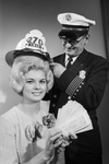 Karen Anderson, with Assistant Fire Chief C. D. Baskin