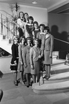 Miss Teenage Fort Worth finalists; Pam French, Nicki Thompson, Jonni Kay Johnson, Jan Hill, Melinda Borne, Ellen Anderson, Karen Cox, Ellen E. Brownlee, Joy L. McSpadden, Mollie Hicks by Harry Cabluck