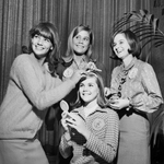 Miss Teen-Age America competition; Dallas; Pam French, with Pam Mauldin, Pam Henry, and Pam Smart