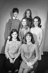 Miss Teenage Fort Worth finalists; Sheri Abraham, Kathleen Cassell, Elsie Scudieri, Mary Beth Wilson, Sally Dyess, and Cyndy Yoden