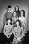 Miss Teenage Fort Worth finalists; Sheri Abraham, Kathleen Cassell, Elsie Scudieri, Mary Beth Wilson, Sally Dyess, and Cyndy Yoden