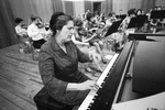 Madamme Lili Kraus, rehearsing with TCU symphony