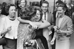 Van Cliburn Piano competition; Cristina Ortiz, with mother Mrs. Noema Ortiz by Willis Knight