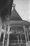 A round porch at McCart house, Arlington Heights, Fort Worth, Texas