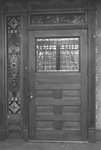 A front door at McCart house, Arlington Heights, Fort Worth, Texas