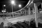 Fort Worth's Mixmaster at night