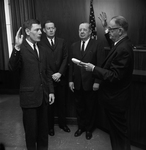 Timothy Cullen Curry taking oath from Judge Fisher T. Denny