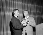 Walter Klein receiving Texas Society for the Prevention of Blindness certificate