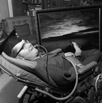 Joe Rowe, partially paralyzed by polio, graduated from University of Texas at Arlington