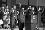 Richard Nixon in Dallas campaigning for George Bush and Paul Eggers by Jarrold Cabluck
