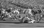 University of Arkansas quarterback Bill Montgomery (#10) in game against Texas Tech