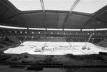 Construction of Texas Stadium in Irving, Texas